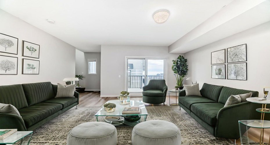 vitually staged living area