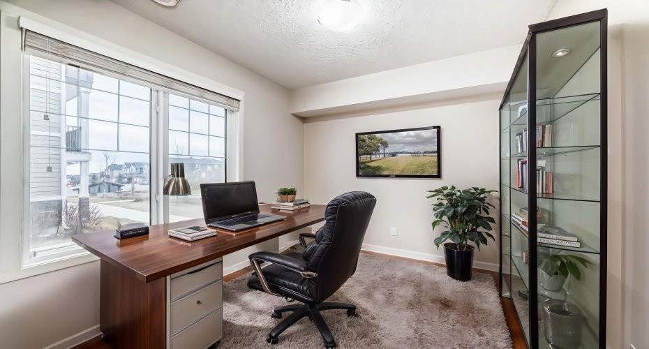 virtually staged office