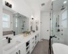 Spa-like ensuite with steam shower