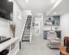 Recreation room with wet bar