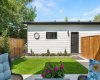 View of double detached garage