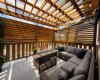 Cedar shutters open & close