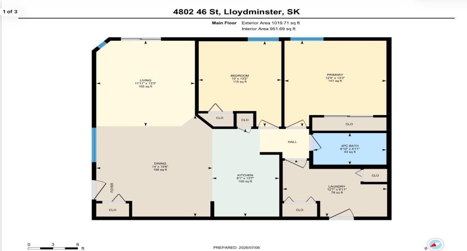 4802 46 Street, Lloydminster, Saskatchewan S9V0J7, 2 Bedrooms Bedrooms, ,1 BathroomBathrooms,Residential,For Sale,46,A2329464