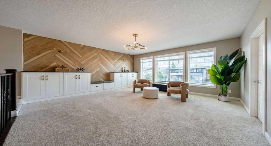 Built-ins in bonus room on upper