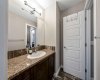 Jack-n-jill bathroom between bedroom 2 and 3