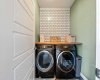 Upper level laundry room