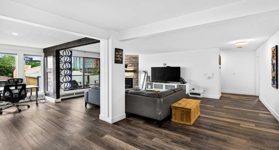 Open concept layout