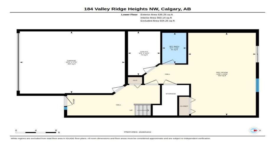 184 Valley Ridge Heights, Calgary, Alberta T3B 5T3, 2 Bedrooms Bedrooms, ,3 BathroomsBathrooms,Residential,For Sale,Valley Ridge,A2329663