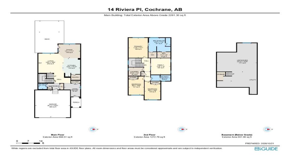 14 Riviera Place, Cochrane, Alberta T4C0V4, 3 Bedroom Bedrooms, 0 ,3 BathroomBathrooms,Residential,For Sale,Riviera,0,A2353009