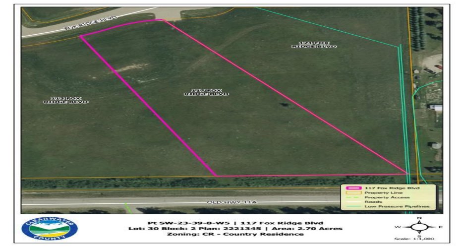 117 Fox Ridge Boulevard, Rural Clearwater County, Alberta T4T 2A4, ,Land,For Sale,Fox Ridge,A2001782