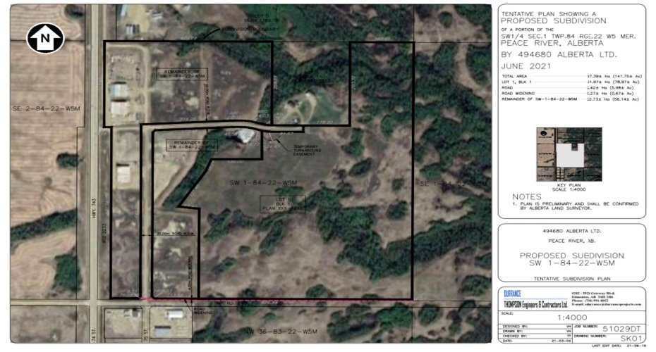 0 0, Peace River, Alberta T8S 1S4, ,Land,For Sale,A1158968