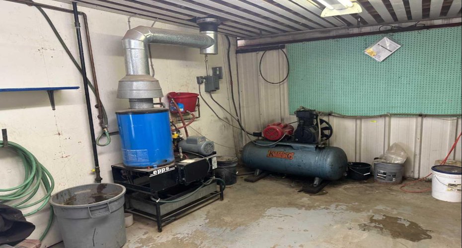 hot water pressure washer & air compressor
