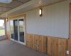 Western Yellow pine and and smart panel in sun-room.