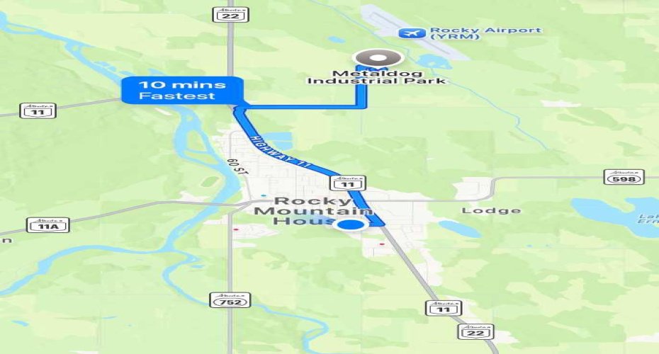 NE OF ROCKY MOUNTAIN HOUSE NEAR THE AIRPORT