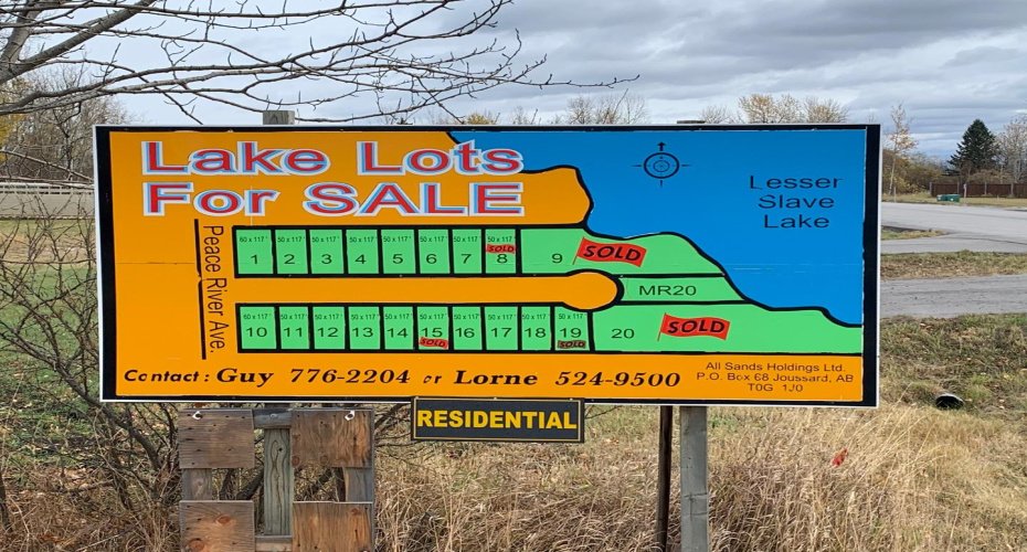 Lot 1 19 Peace River Avenue, Joussard, Alberta T0G 1J0, ,Land,For Sale,19 Peace River Avenue,A1042963