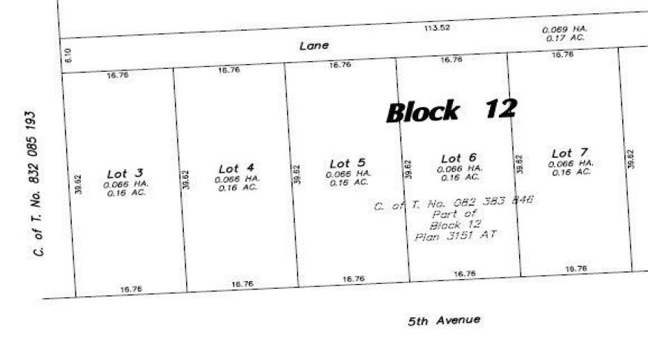 602, 606, 610, 614, 618 5 Avenue, Elnora, Alberta T0M 0Y0, ,Land,For Sale,5,A2161795