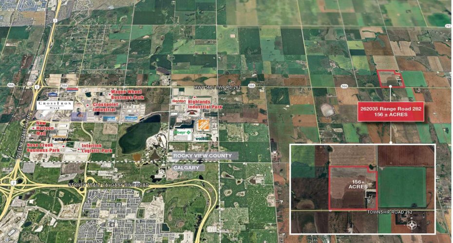 262035 Range Road 282, Rural Rocky View County, Alberta T4A 2Y6, ,Land,For Sale,Range Road 282,A2171366