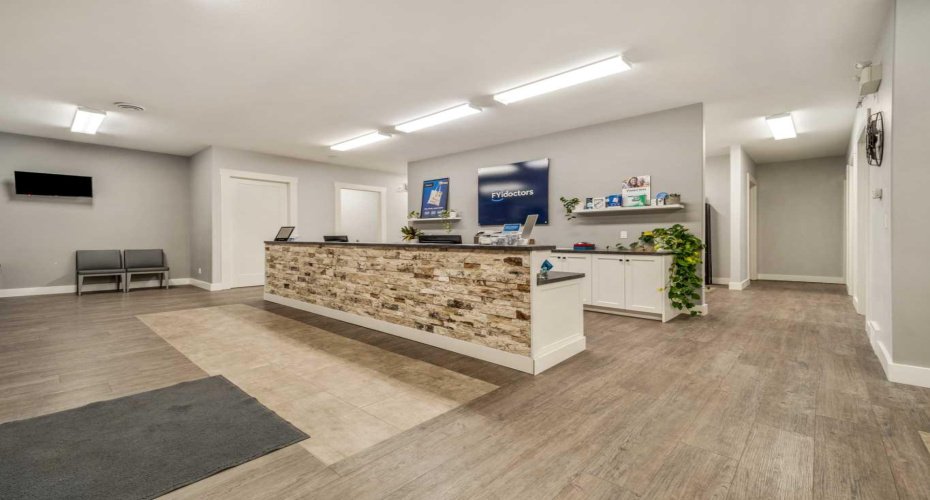 C- front reception area