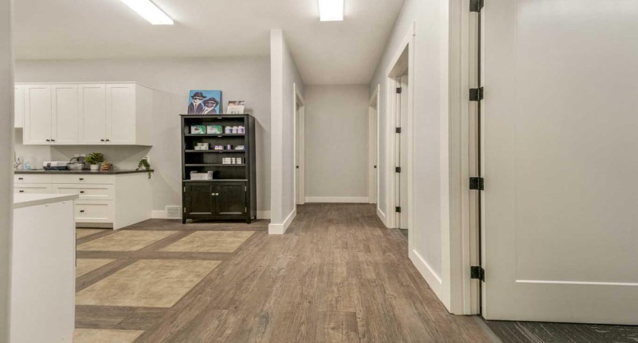 C- hallway to offices & staff areas