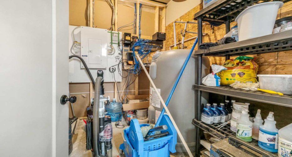 C- utility storage area