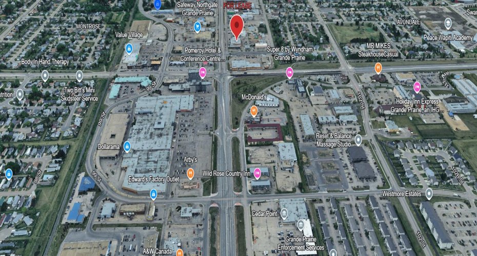 11402 100 Street, Grande Prairie, Alberta T8V 2N5, ,Commercial,For Lease,Aurora Plaza,100,A2187382