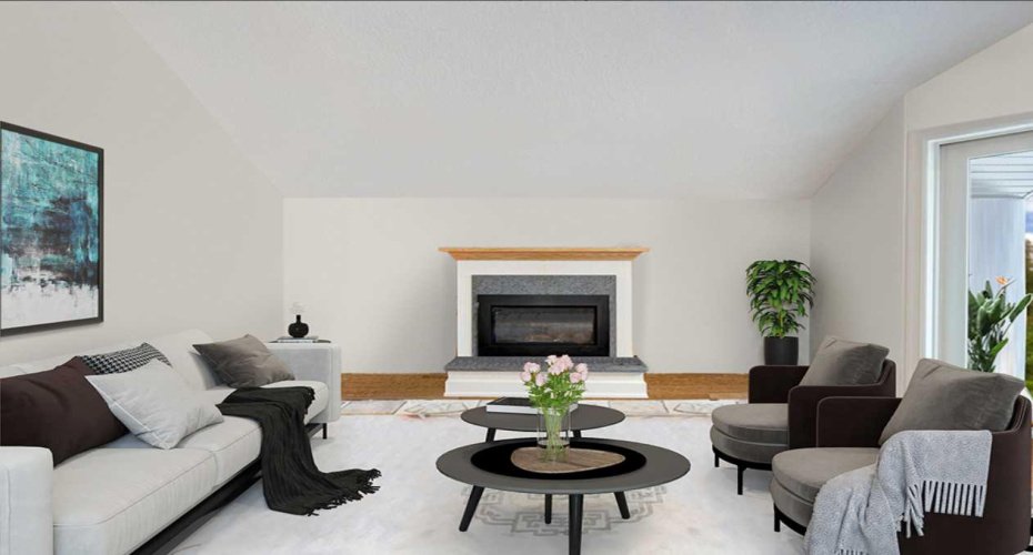 Upper level suite living room virtual image