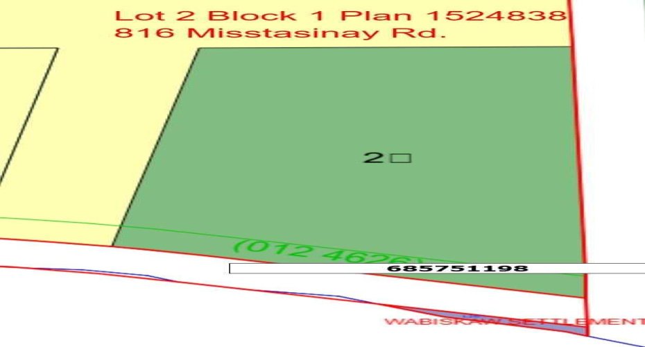 816 Misstassiniy Road, Wabasca, Alberta T0G 2K0, ,Land,For Sale,Misstassiniy,A2197799